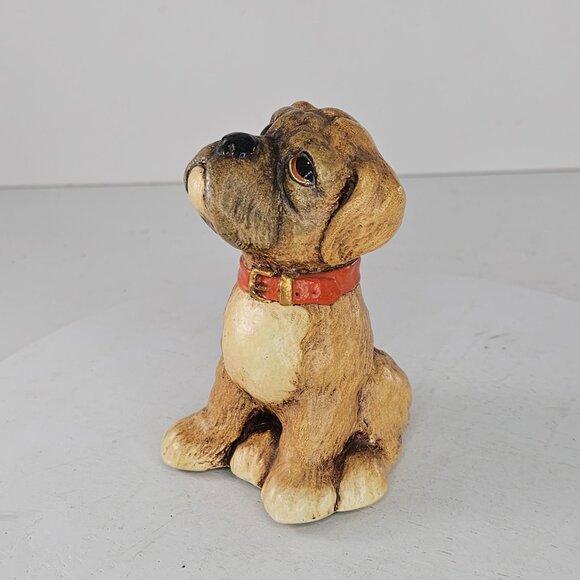 Vintage Tinker Ware Butch Boxer Puppy Dog Figurine Collectible Moorcraft England - Picture 3 of 8